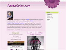 Tablet Screenshot of photogriot.com
